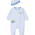 Little Me Pijama con pies estampado elefante con gorra niño - Kinder Guatemala - 